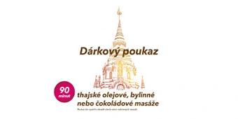 Elektronick&yacute; d&aacute;rkov&yacute; poukaz thajsk&aacute; olejov&aacute;, bylinn&aacute; nebo čokol&aacute;dov&aacute; mas&aacute;ž 90 min